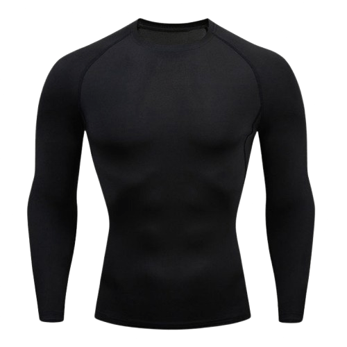 Quick Dry Pro Long Sleeve Compression Shirt Green XL removebg preview