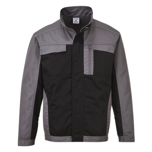 Veste de travail Portwest TEXO HAMBOURG Noir Epaules Grises XL removebg preview