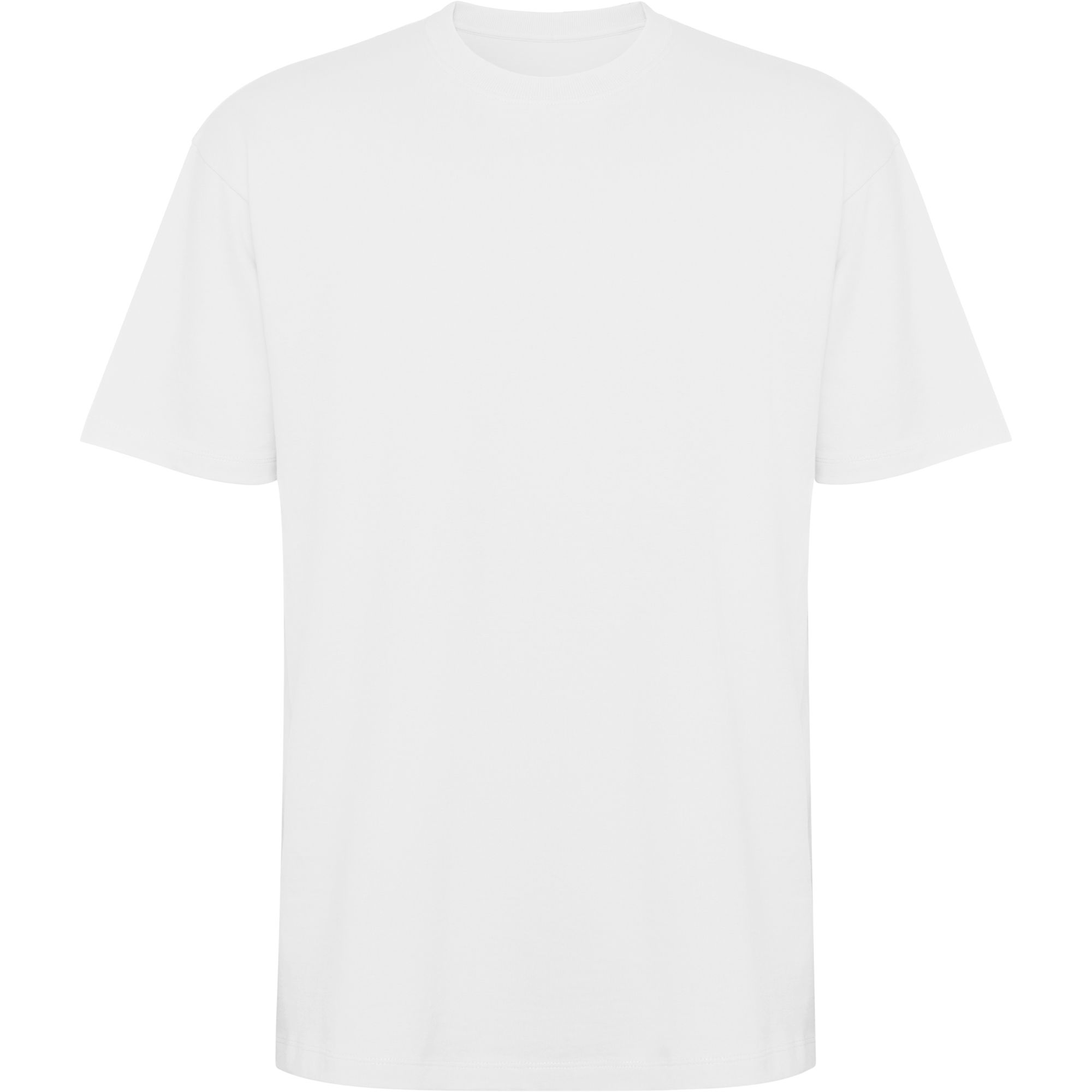 Camiseta unisex oversize Bull 210 g/m² – Roly 1 Camiseta unisex oversize Bull 210 g/m²color blanco vista frontal