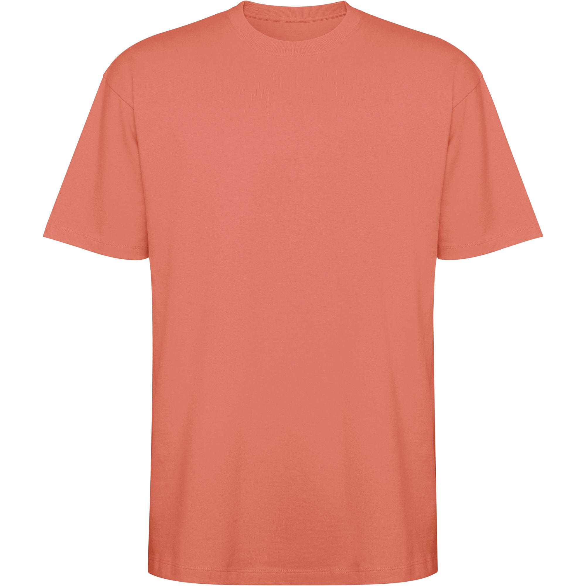 Camiseta unisex oversize Bull 210 g/m² – Roly 10 Camiseta unisex oversize Bull 210 g/m² color rojo pálido vista frontal