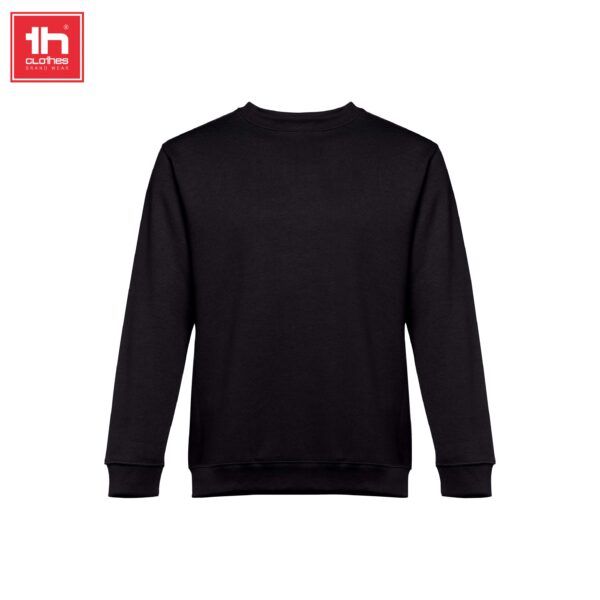 Sudadera unisex Delta 300 g/m² color negro vista frontal