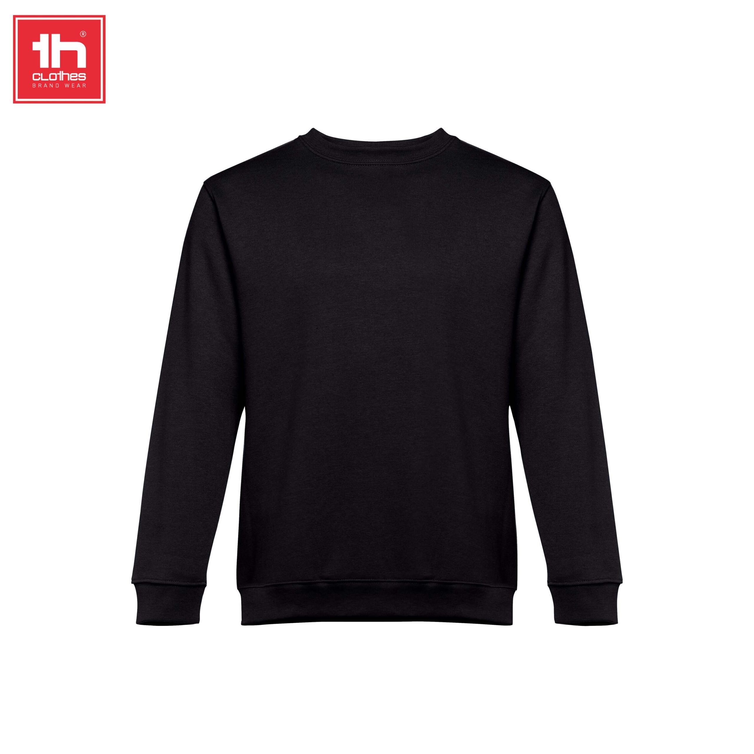 Sudadera unisex Delta 300 g/m² – TH Clothes 1 Sudadera unisex Delta 300 g/m² color negro vista frontal