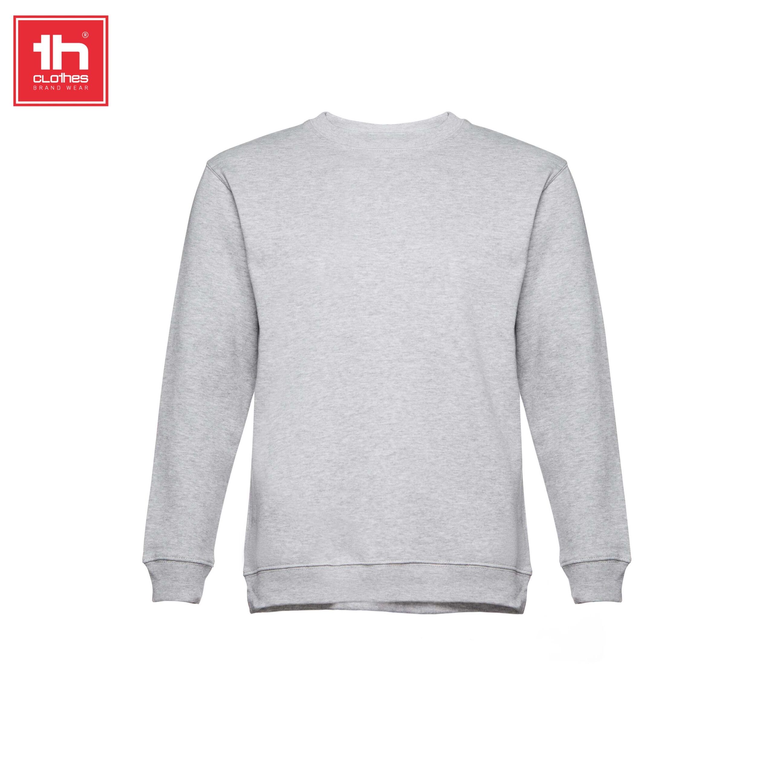 Sudadera unisex Delta 300 g/m² – TH Clothes 4 Sudadera unisex Delta 300 g/m² color gris jaspeado vista frontal