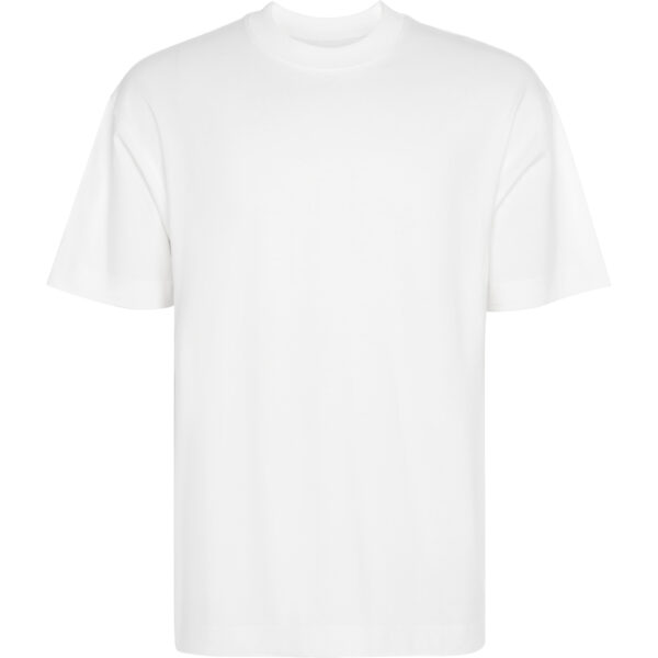 Camiseta unisex oversize Chow 270 g/m² color blanco vista frontal